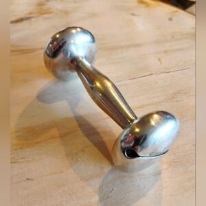 Tiffany & Co. Vintage Sterling Silver Barbell Baby Rattle